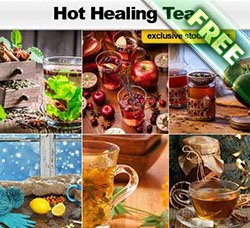 高清的配料大料图片：Hot and Healing Tea